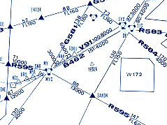 Information displays on the radar screen of the air traffic controllers