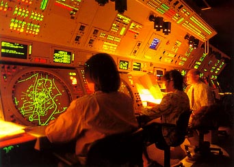 The rador control room